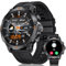 DREMAC Smartwatch Herren mit Telefonfunktion,500 mAh Akku/1,43'' Amoled Display-Fitnessuhr,110+ Sportmodi,IP68 Wasserdicht Sportuhr mit 24/7 Herzfrequenz,Schlafmonitor für Android iOS