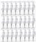 24PCS 30ml Foam Pump Bottle, Empty Travel Plastic Soap Dispenser Mini Pump Bottle for Toiletries