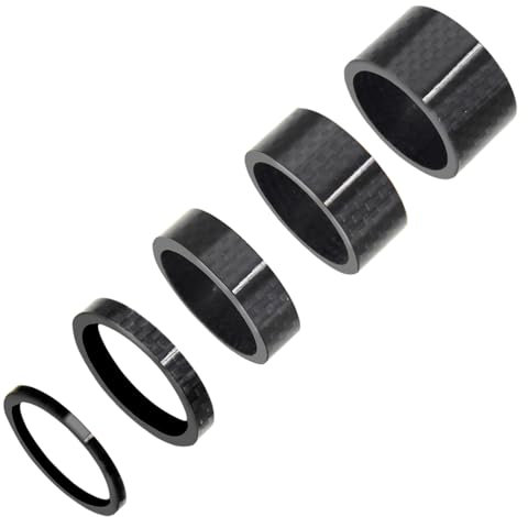 RXL SL Kohlefaser Vorbau Distanzringe, 28.6mm Fahrradgabel Steuersatz Spacer Fahrrad-Steuersatz-Abstandhalter 3/5/10/15/20mm