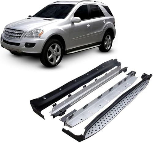 ZanLIn Auto Trittbretter Seitenschweller für Ml W164 2006-2011, Trittbretter Schweller Seitenstufen Anticrash Flankenschutz Einstiegsleisten