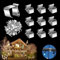 RHQFDM 60 Stück Dachrinnenhaken für Lichterketten,Edelstahl Weihnachtslicht Clips,Lichterketten Befestigung Clips,Mini Dachrinnenhaken,Haken für Lichterkette,für die Weihnachtsbeleuchtung