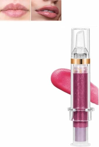 sjfscqr 2025 Nuovo Lip Plumper Gloss, Ultra-idratante Lip Plumping Booster Lucidalabbra idratante e nutriente, scopri Labbra carnose e deliziose, di' Addio ai ritocchi frequenti