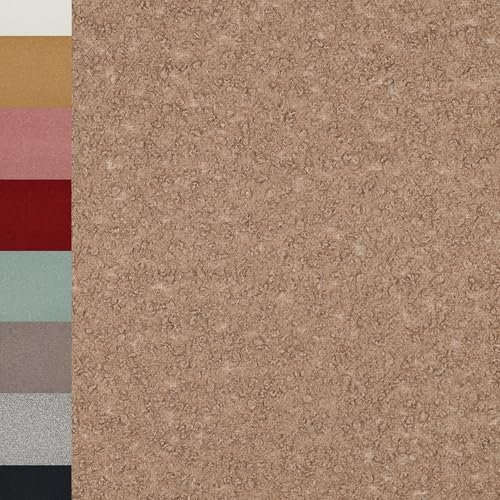 MAGAM-Stoffe Ruby Teddy super weicher Teddyfell Boucle Meterware ab 50cm (13. Taupe)