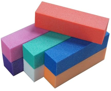 MERRYHAPY 13pcs Nail Art Tool Durable Nail Buffer and Sanding Block Kit for Professional Manicure Includes Sanding Blocks Black Polishing Strips and Grey Polishing Strip