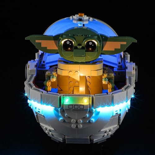 MENZAVA Licht-Set Kompatibel Mit Lego 75403 Grogu in Seiner Repulsorwiege - Led-Beleuchtungsset Für Bausteinen Modell - Modell Set Nicht Enthalten