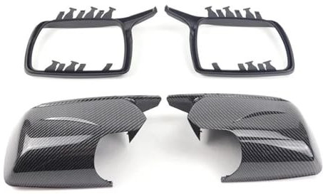 BHYYDS Auto Spiegelkappen Für B&MW X3 E83 (2003–2010) Rückspiegelkappe Im M-Look Mit Carbon-Muster