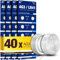 5Plus - Confezione da 40 batterie alcaline a bottone LR41 AG3 392 192 SR41SW L736 LR736 LR736 da 1,5 V, ideali per orologi, calcolatrici, giocattoli e piccoli dispositivi elettronici