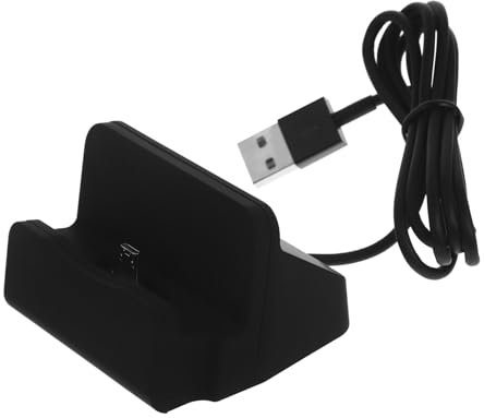 iplusmile Station De Recharge TéLéPhonique USB Support De Chargement De Bureau Portable Compact pour Smartphone Et Tablette Compatible Micro USB Noir