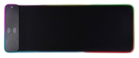 LED Gaming Pad with 15w Charging Rubber Base Computer Keyboard Mat for Large Gaming Mouse Pad for Gaming Laptop Accessories