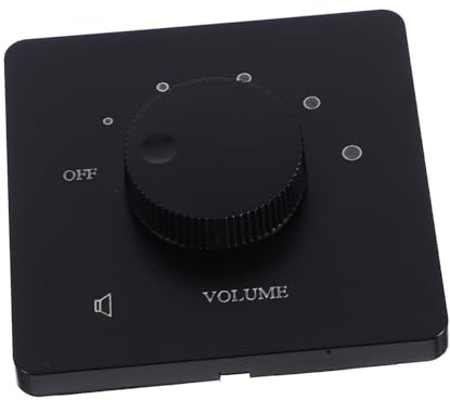 HANABASS Volume Control Panel Adjustable Knob for Speaker Audio Settings In-wall Installation Balanced Volume Adjustment for Family Entertainment