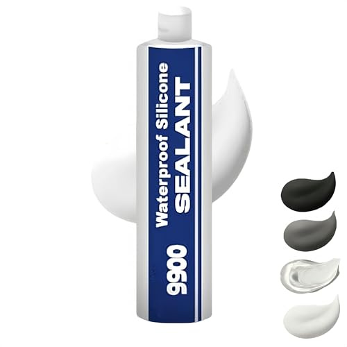 Mastic structurel multi-usages à adhérence renforcée,adhésif étanche à prise rapide,idéal pour une utilisation intérieure et extérieure, toitures, murs et carrelages de salle de bain. (Blanc)