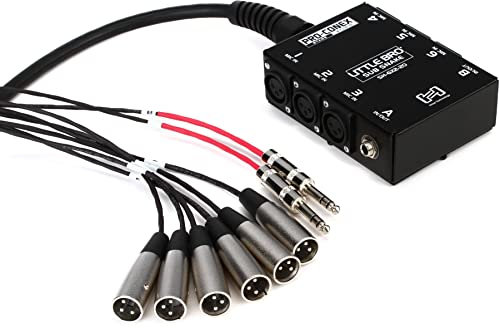 Hosa SH-6X2-20, Pro-Conex Little Bro' Sub Snake, Hosa 6 x XLR Sends and 2 x 1/4 in TRS Returns, 20 ft