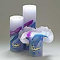 Candela Lotus-Kerze ART Blue Passion 23 cm