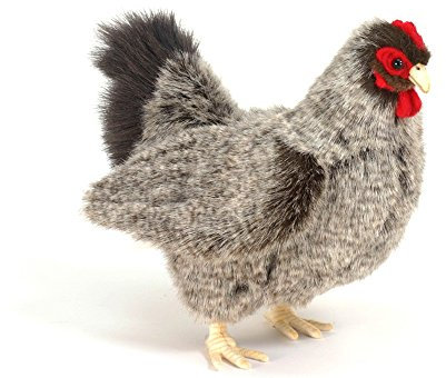HANSA – Plüschhenne, grau, 31 cm Höhe