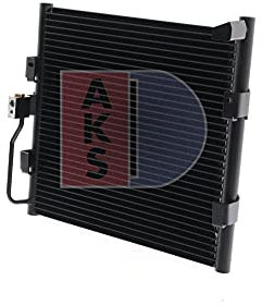 AKS DASIS 102060N Klimakondensator Klimaanlage Auto ohne Trockner Kompatibel mit HONDA CIVIC VI Hatchback EJ, EK 80110SR1023 80110SR1A13