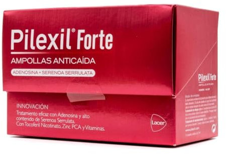 PILEXIL AMPOLLAS - Anticaída Forte 15 x 5 ml, Aplicación Tópica, para Caída Abundante de Cabello, para Hombres o Mujeres, Ideal Alopecias en Periodo Menopáusico o Androgenéticas