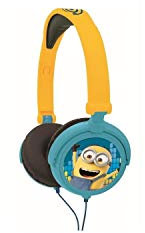 Lexibook, Ich - Einfach unverbesserlich Minions, Stereo-Kopfhörer, kindersichere Lautstärke, klappbar und verstellbar, gelb/schwarz, HP010DES