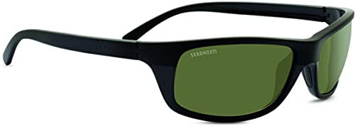 Serengeti Bormio Bormio Sonnenbrille Gläser polarisiert 555nm - Satin/Shiny Black, M