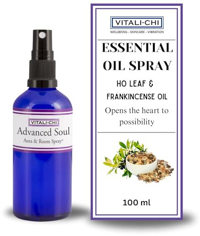 Vitali-Chi erweiterte Seele mit Ho Blatt & Weihrauch Ätherische Öle - Aura Spray + 100ml