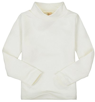 CuteOn Children's Enfants Col Haut Manches Longues Coton T-Shirt Tops Tee Shirt - Diverses Couleurs