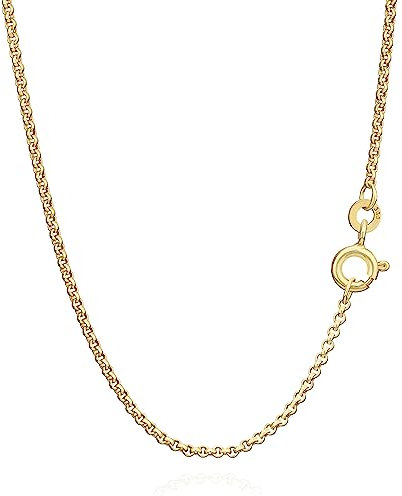 NKlaus 50cm Erbskette 333 Gelbgold 8 Karat elegante Halskette Breite: 1,5mm Collier 3,6g schwer 8818