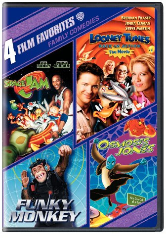 4 Film Favorites: Family Comedies (Funky Monkey, Looney Tunes Back In Action, Osmosis Jones, Space Jam)