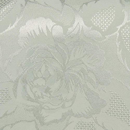 Emma Barclay Damask Rose - Jacquard Table Cloth in White - 60x84 (152x213cm)