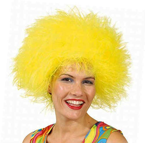 Orlob Fasching Perücke Damen Struwel gelb