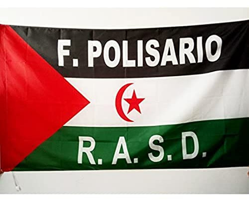 AZ FLAG Bandera de Sahara Occidental Libre 150x90cm para Palo - Bandera SAHARAUI Frente POLISARIO 90 x 150 cm