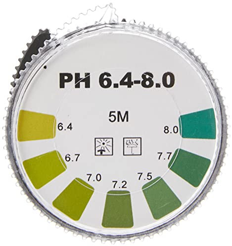 camlab 1171266 Universal Indikator Papier Rollen, PH 6,4–8,0, 7 mm x 5 m