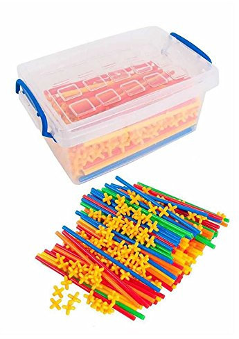 Gamez Galore Reusable Straw Builders & Connectors Connecta Straws Tub - 400 Pieces