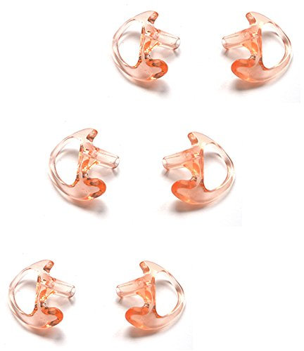 HYS Replacement Soft Silicone Ear Buds Medium Earmold for Walkie Talkie Air Acoustic Earpiece Headset (3*M)