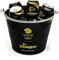 Strongbow Black Metal Ice Bucket Party Drinks Holder Chiller Cooler Home Bar Pub Holds 5 Cans