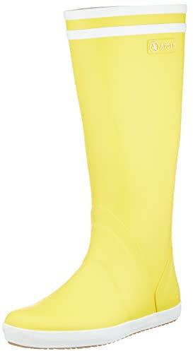 Aigle Goeland, Stivali di Gomma, Uomo, Giallo (Jaune Blanc), 44 EU