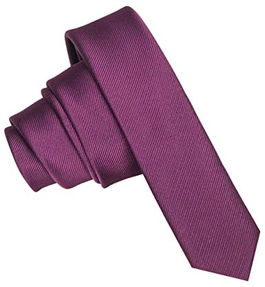JEMYGINS Krawatte Lila schmale Krawatten für Herren seide schmale Hochzeit Schlips (12)