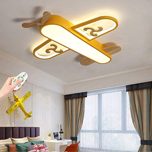 Kinderzimmer Deckenleuchte LED Flugzeug Deckenlampe Kinderlampe Modern Dimmbar Fernbedienung Kronleuchter Beleuchtung Jungen Und Mädchen Schlafzimmer Wohnzimmer Arbeitszimmer Esszimmer Pendelleuchte