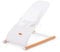 CHILDHOME, Babywippe Ergonomisch ab Geburt, Balance Bewegung, Optimale Rücken- und Nackenstütze, Sicherheitsgeschirr, Buchenholz, 3D Atmungsaktives Gewebe, Aufbewahrungstasche, Evolution Liege, Weiß