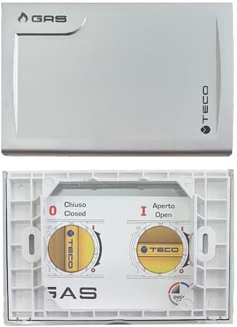 Placca di copertura valvola Gas Teco A01 Multicolore by HYDRO HOME (CROMO SATINATO)