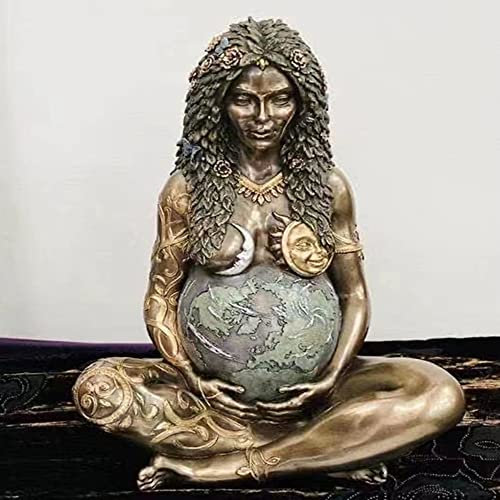 LGESR Erdgöttin Gaia Earth Mutter Gaia Göttin Ornament Erde Mutter Statue Harz Ornament, 15cm (Color : 1)