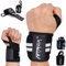 NetroxSports® | Handgelenk Bandagen 45cm für Fitness | extra breite Handgelenkbandage für Bodybuilding, Kraftsport Krafttraining Crossfit, Gym | Handgelenkstütze Bandage Handgelenk Herren und Damen