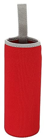 sourcing map Water Bottle Sleeve 500ml Neoprene Carrier Insulated Non Slip Protective Glass Bottles Cover with Strap for Cool or Hot Drinks, Red 2 Pack