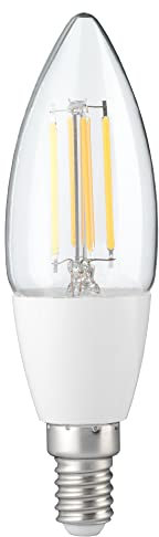 Alecto SMARTLIGHT130 WLAN LED Glühbirne, Silber, E14 Fassung