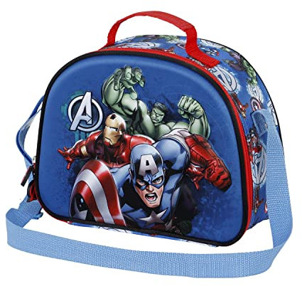 Marvel Borsa per il Pranzo 3D, 25.5 x 20 cm, Blu Energy