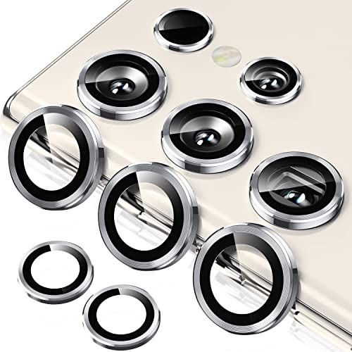 ToVioc Camera Lens Protector for Samsung Galaxy S23 Ultra - Silver | Scratch-Resistant, Bubble-Free, HD Camera Lens Cover for Samsung Galaxy S23 Ultra 5G
