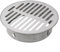 Rejilla de drenaje de suelo de acero inoxidable con diseño hueco grande, se adapta a tubos de drenaje de 50 mm a 200 mm, fácil instalación para desagües exteriores e interiores (160 mm)