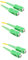 Veemoon 3st Lwl-patchkabel Ethernet Kabel Adapterkabel Glasfaser-ethernet-kabel Adapter-faser-jumper Netzwerk-glasfaserkabel Singlemode-faser Optisches Patchkabel Pigtail-kabel Sc-adapter