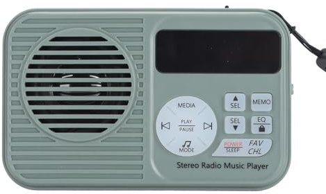 Annadue Radio Bluetooth Rétro, Petit Haut-Parleur Vintage Portable avec Radio FM Stéréo, Haut-Parleur Bluetooth Radio Vintage avec écran Rétroéclairé pour Le Bureau à Domicile
