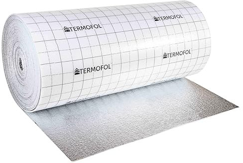 Aluminiumschaum Isolierung 7mm – Wärme und Schalldämmung für Fußbodenheizung, Böden, Dächer, Garagentore und Wohnwagen (7mm - 1m x 10m)