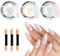 Pearl Chrome Nail Powder LEDSUUEI - Fairy Effect Pink Chrome Nail Powder White Aurora Green Mermaid Iridescent Nail Chrome Powders Metallic Mirror Glitter Pigment Dust For Nail Art Decroation DIY