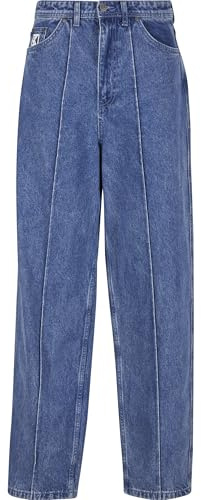 Karl Kani KK Tuck Straight Leg Denim Pants Vintage Indigo Blue, 34